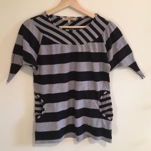 See by Chloe striped tie detail t-shirt.